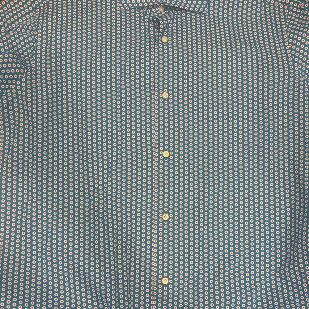 Gutteridge Blue Patterned Button-Down Shirt - Picture 6 of 9